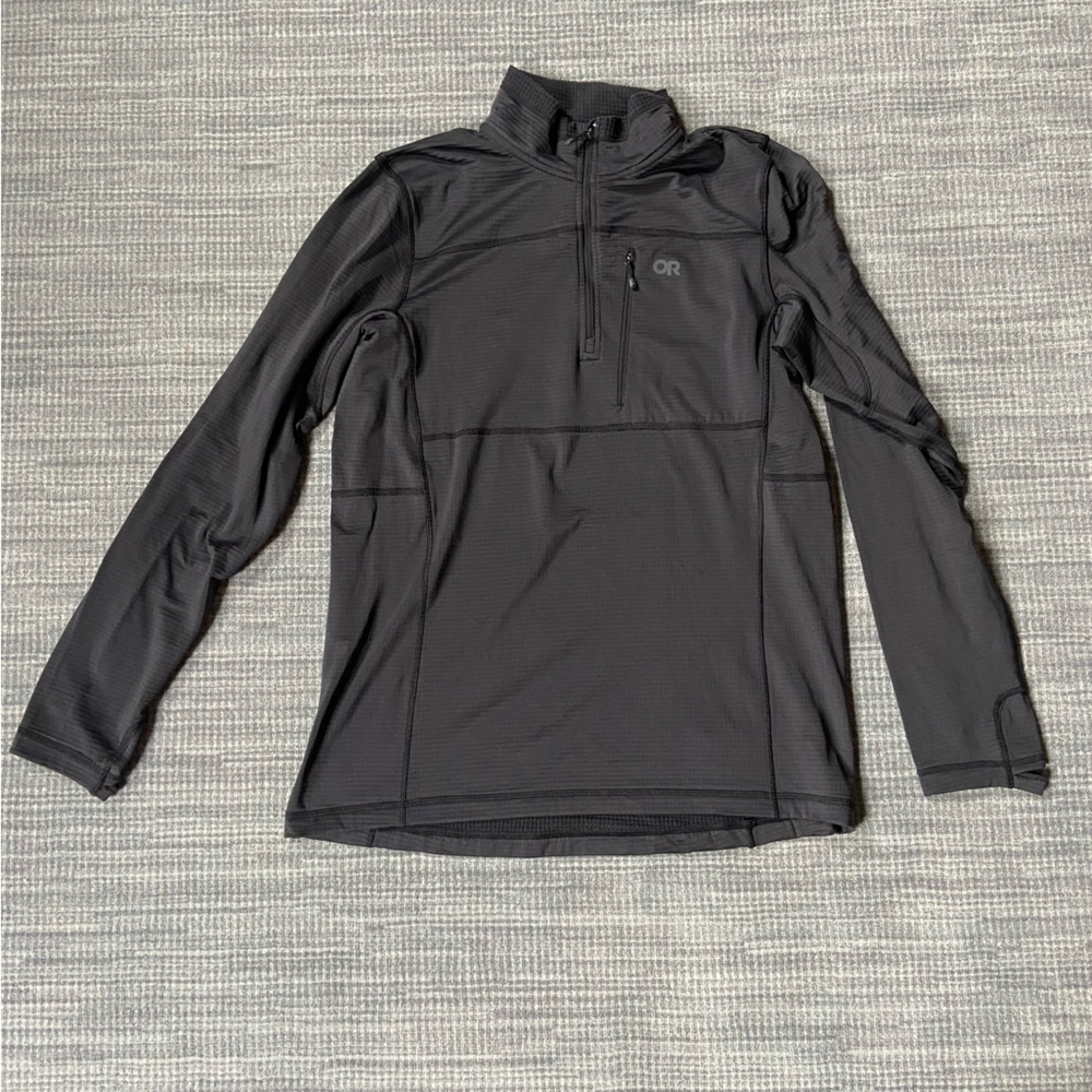 Outdoor Research 1/4 zip sweater. Black. Lightly used. Mens size large